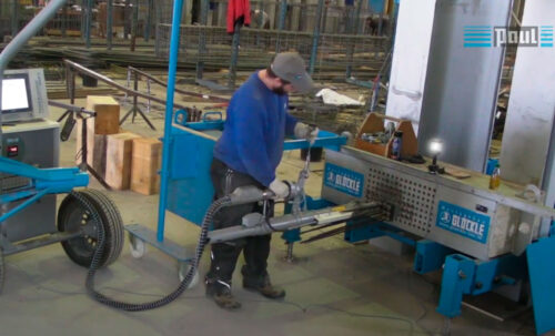 Натяжение каркаса в производстве ЖБ изделий